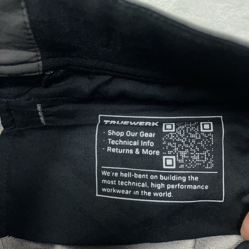 Truewerk Pants Gray T1 Pro WerkPant With Knee Pads Nylon Cargo Mens 32x34 - Picture 5 of 12